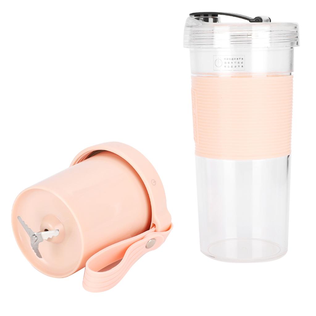 Portable Electric Fruit Juicing Cup Three Leaf Cutter Head Juicer Mixer 2000mah for Travel Home USB