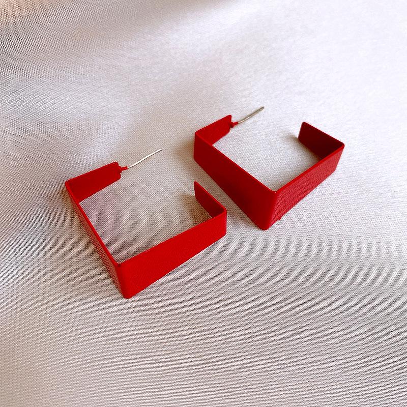 Silberne Nadel Tropfenöl Rote Perlen Ohrstecker - Eleganter & Vielseitiger Schmuck für Damen