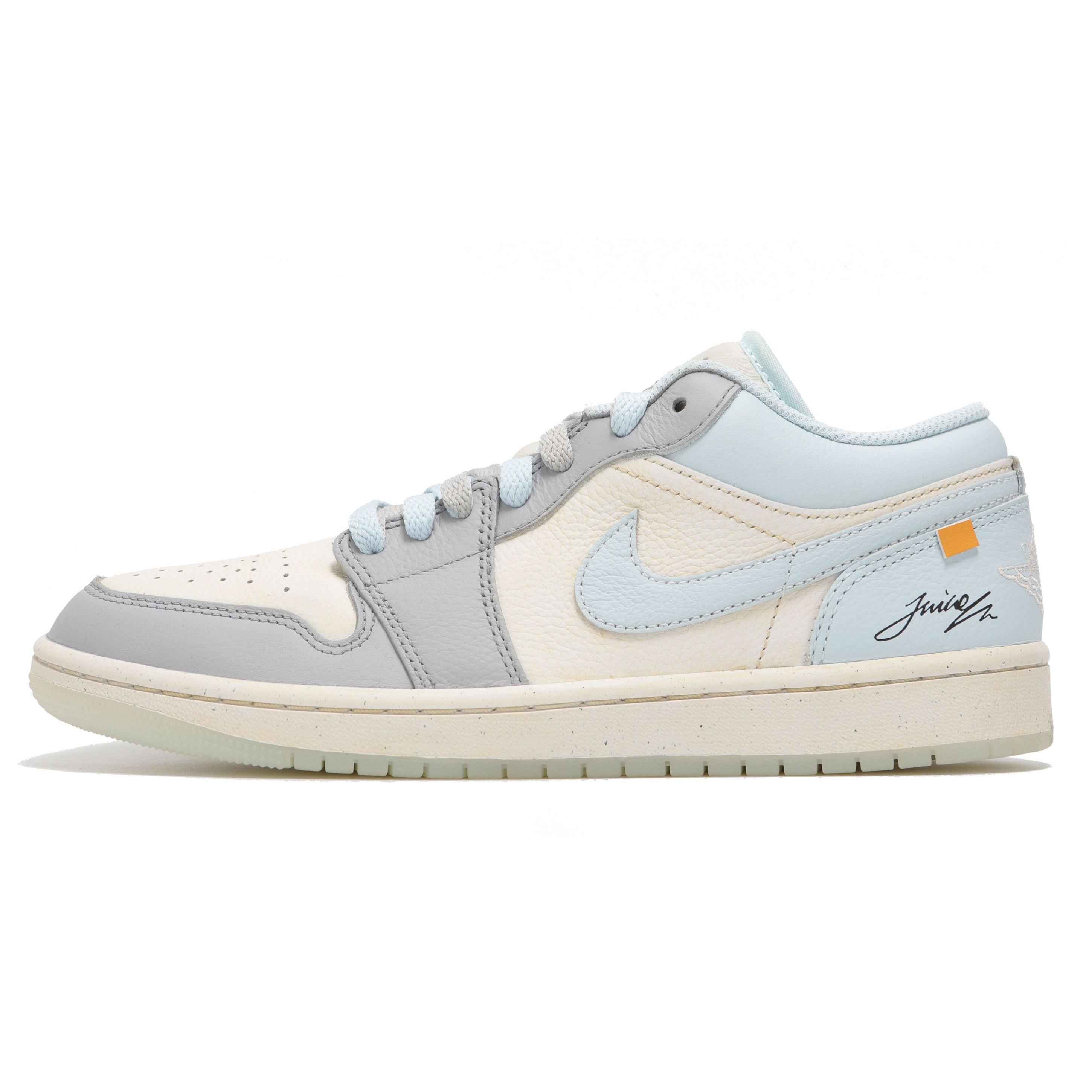 

Jordan Air Jordan 1 Abrasion Resistant Abrasion Resistant Low top Vintage Basketball Shoes Unisex Beige Blue HJ5999-400(Teamfour-) 44