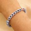 GIGI NANA Blue & White Porcelain Beaded Bracelet - Ethnic Style Elastic Birthday Gift