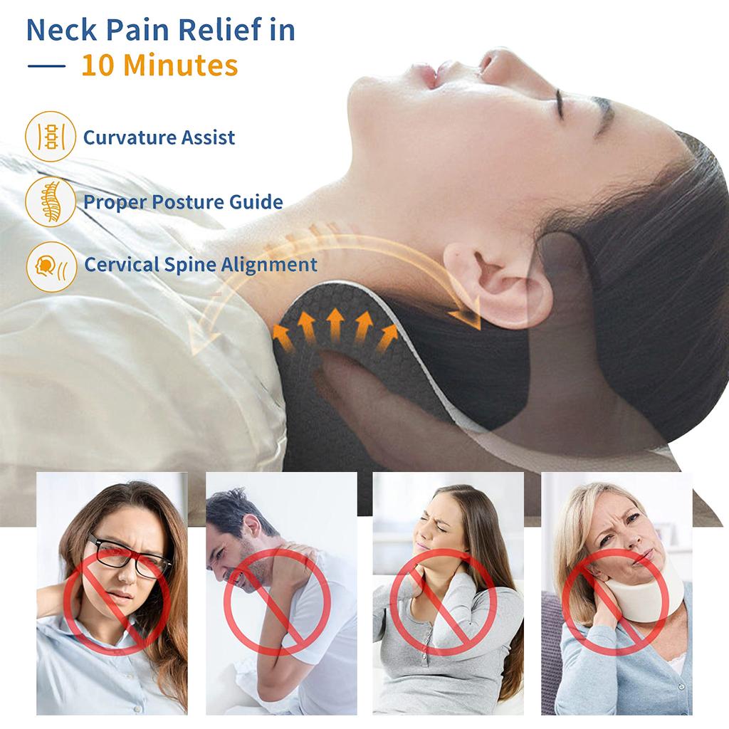Cervical Relaxer Multi-functional Neck Corrector Cervical Traction Device For Pain Stress Relief