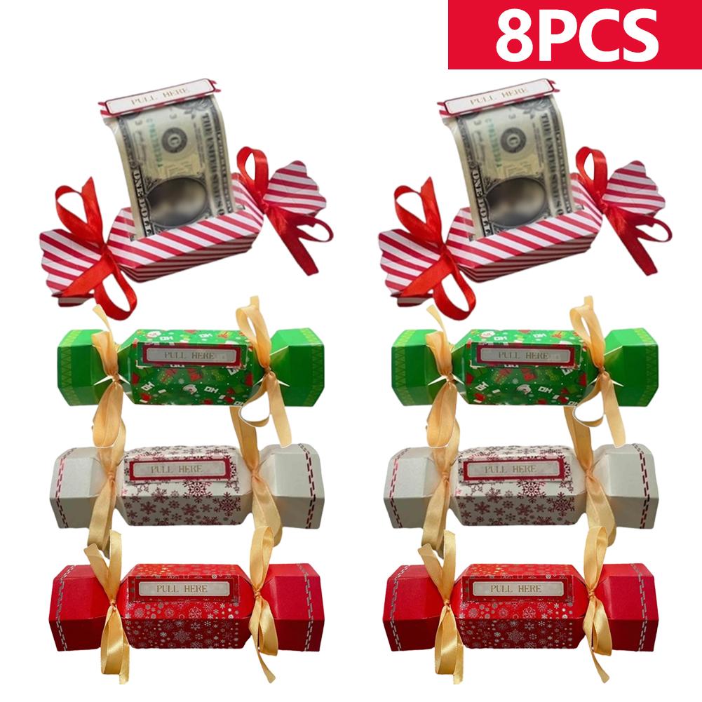 Christmas Surprise Money Pull Out Pouch DIY Cash Gift Pull Pouch Xmas Party Gifts Money Box Birthday Money Box For Cash Gift