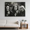 Gusvintage Nun Art Tapestry, Retro Religious Wall Hanging, Funny Aesthetic Decor For Bedroom Living Room & Dorm, Ideal Gift