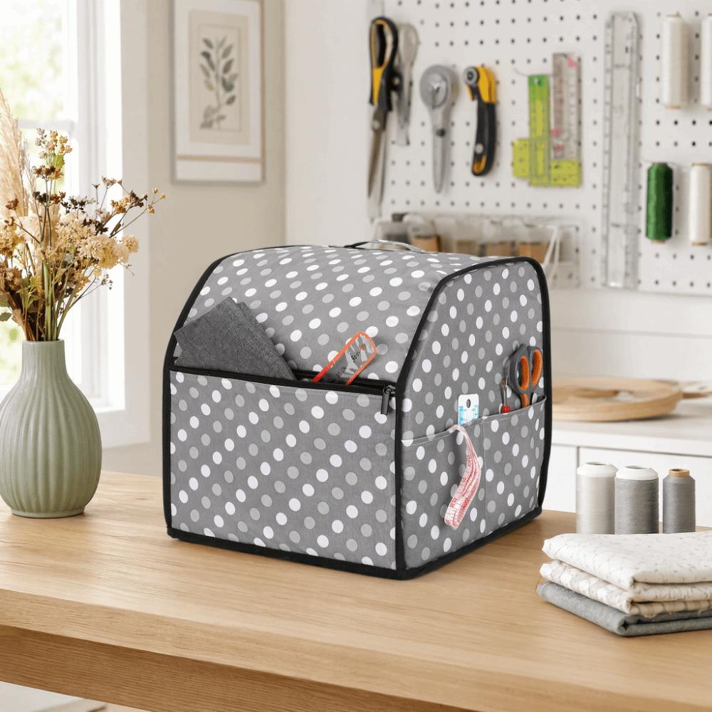 Soft Lined Overlock Machine Protective Cover Protective Case for Singer/Brother Tool Organization