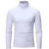 Autumn Winter Men's High Neck T-shirt Slim Fit High Elastic Long Sleeve Men's Clothing Casual Breathable Pullover Bottoming Shirt