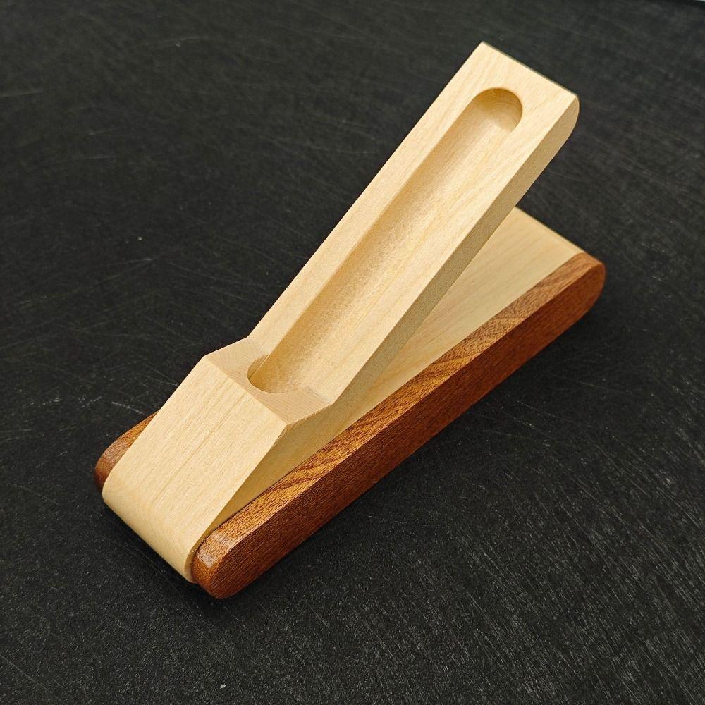 Single Double Pen Display Stand Foldable Wooden Pen Box Wooden Pen Holder  Stationery