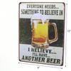 Vintage Metal Poster Beer Sign Bar Wall Decor
