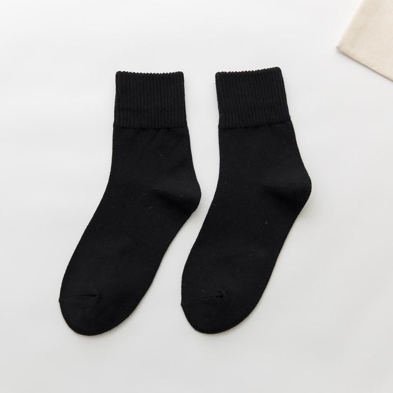 Spring/Summer Women's Mid-Calf Cotton Socks - Trendy Japanese/Korean Style, Candy Colors, Thick, Versatile