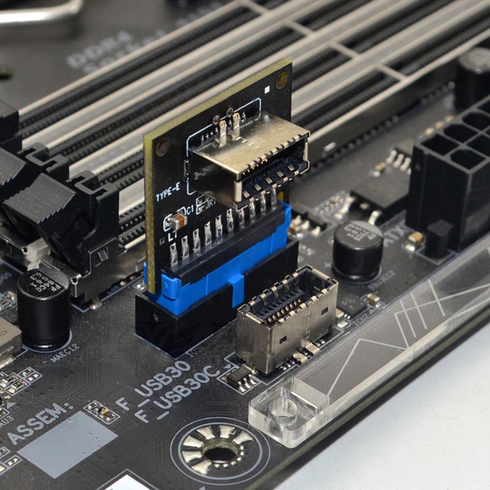 

DE USB 3.1 Type C Плата розеток передньої панелі USB3.0 19Pin до TYPE-E 20Pin модуль