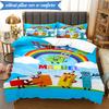 Number-Blocks Abenteuer 3er K-Pop Musikgruppe Bettwäsche-Set, Ideal für Schlafzimmer, Wohnheim, Inklusive Bettbezug und 2 Kissenbezügen, Fan-Geschenke