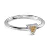 Citrine Minimalist Geometric Ring- 925  Sterling Silver