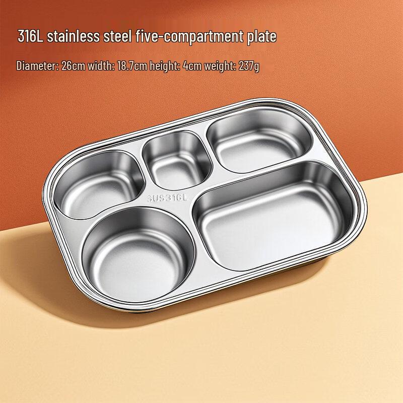 ZISIZ 316 Stainless Steel Kids Plate