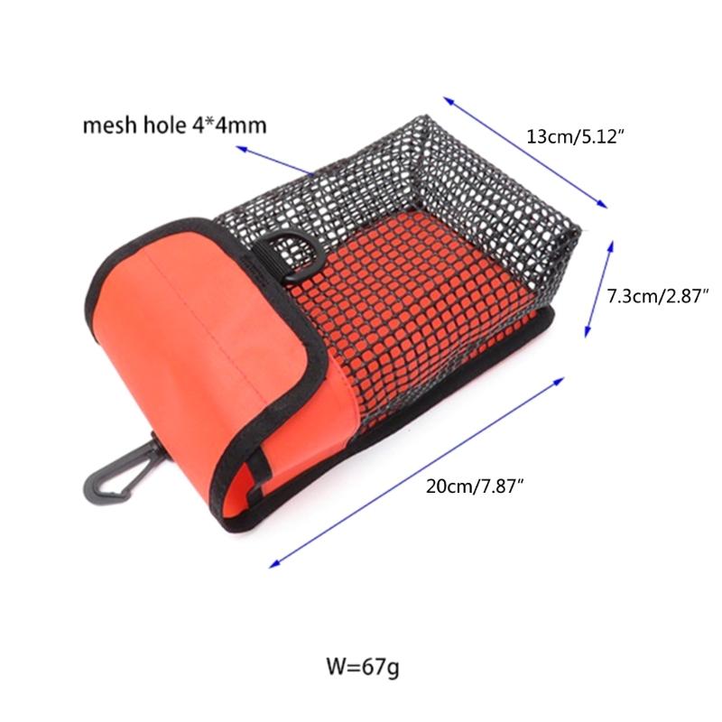 Buoys Mesh Storage Pocket Divings Gear Bag Finger Reel Safe Surface Marker