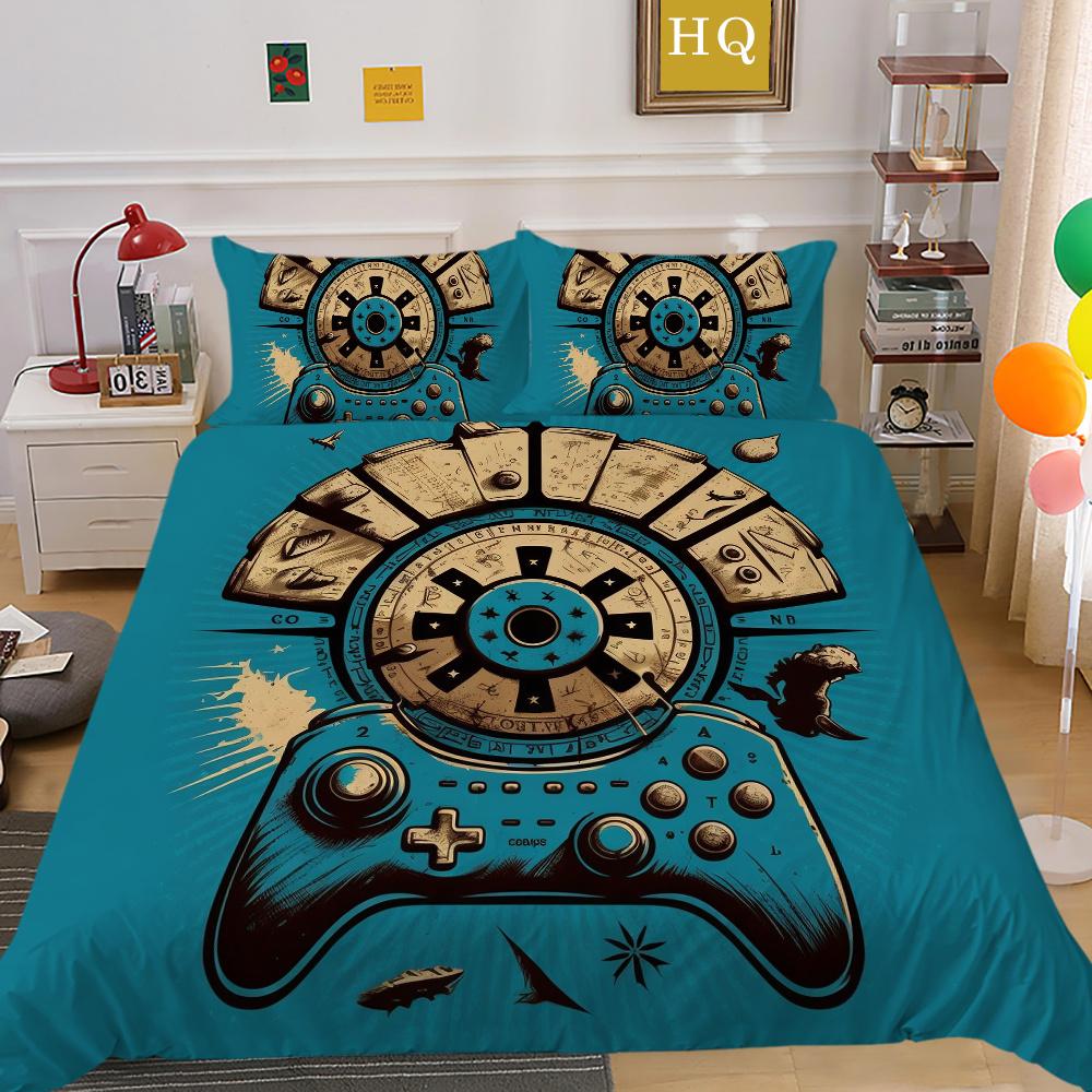 3D Game Console Printing Bedding Set Cover Bedspreads Single Size High Quality Fashion Home Textiles