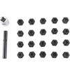 New 22pcs Wheel Lock Lug Nut Removal Key Socket Set Anti-Theft Screw Kit for VW 521-540 Anti-Theft Screw Sleeve