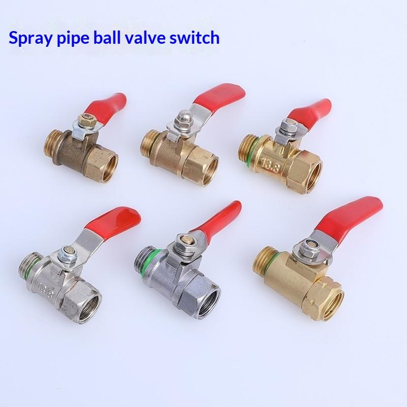 Heavy Duty Brass Steel Ball Valve Leakproof Non Slip Handle Gas Water Fitting For Garden Irrigation Agricultural Spraying Hoses