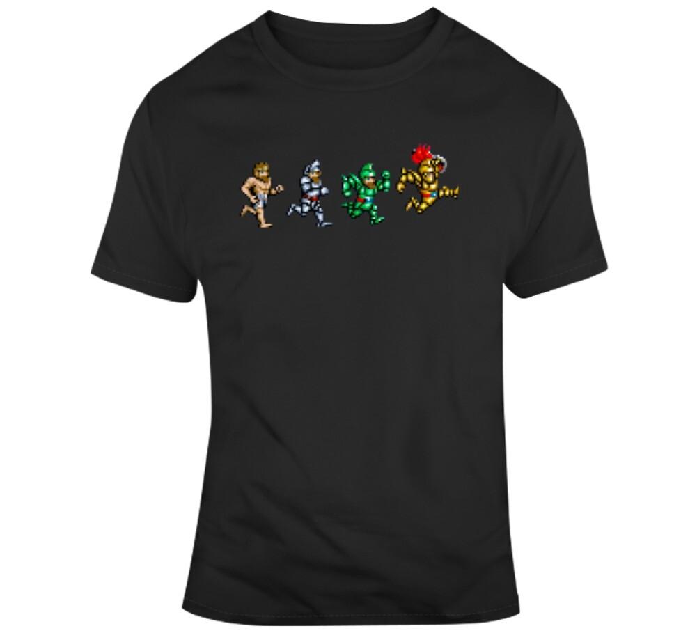 Retro SNes Arcade Game Ghosts and Goblins Sir Arthur Video Game Fan T Shirt S