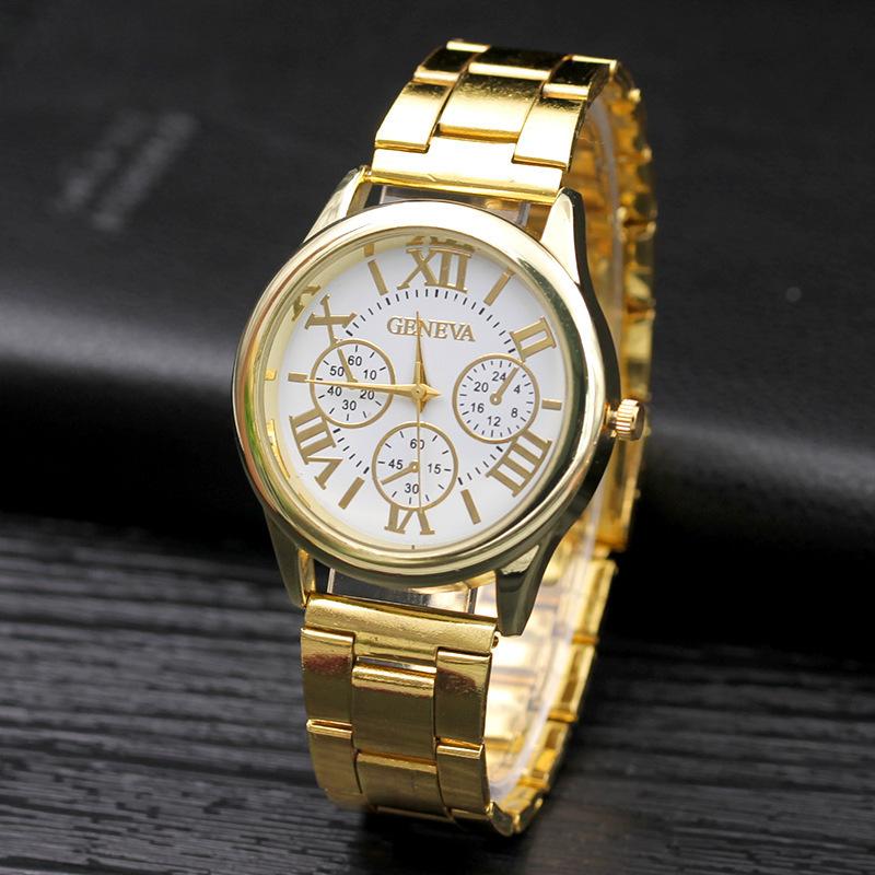 Men And Women Steel Belt Watch Alloy Steel Belt Watch