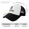 Mesh Cap Hat Ukraine Letter Flag Emblem Trucker for Unisex WoUnisex Born All the People Retro Baseball Caps Cool