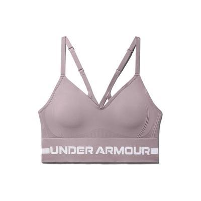 Nahtloser Sport-BH mit langem Buchstabenaufdruck, geringe Intensität, Damenunterwäsche, Fast-Pink 1357719-667