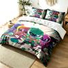 Power Rangers 3pc Duvet Cover Set Simple Modern Bedding Set Wrinkle Resistant Soft Fabric All Season Use a Perfect Gift