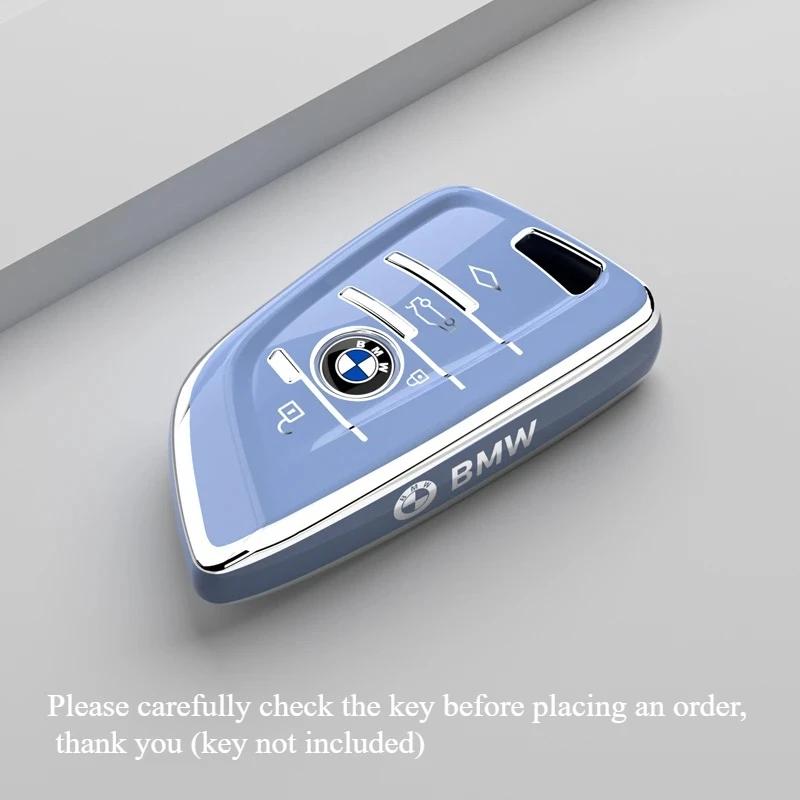Car Sticker Hot 2025 High-End Car Keycase for BMW 3 Series 5 Series X3 X1 X5 X2 525 530 7 Series - Men's Car Shell Buckle Access