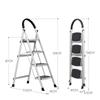 Jimeier 4-Step Foldable Steel Fitness Stepladder