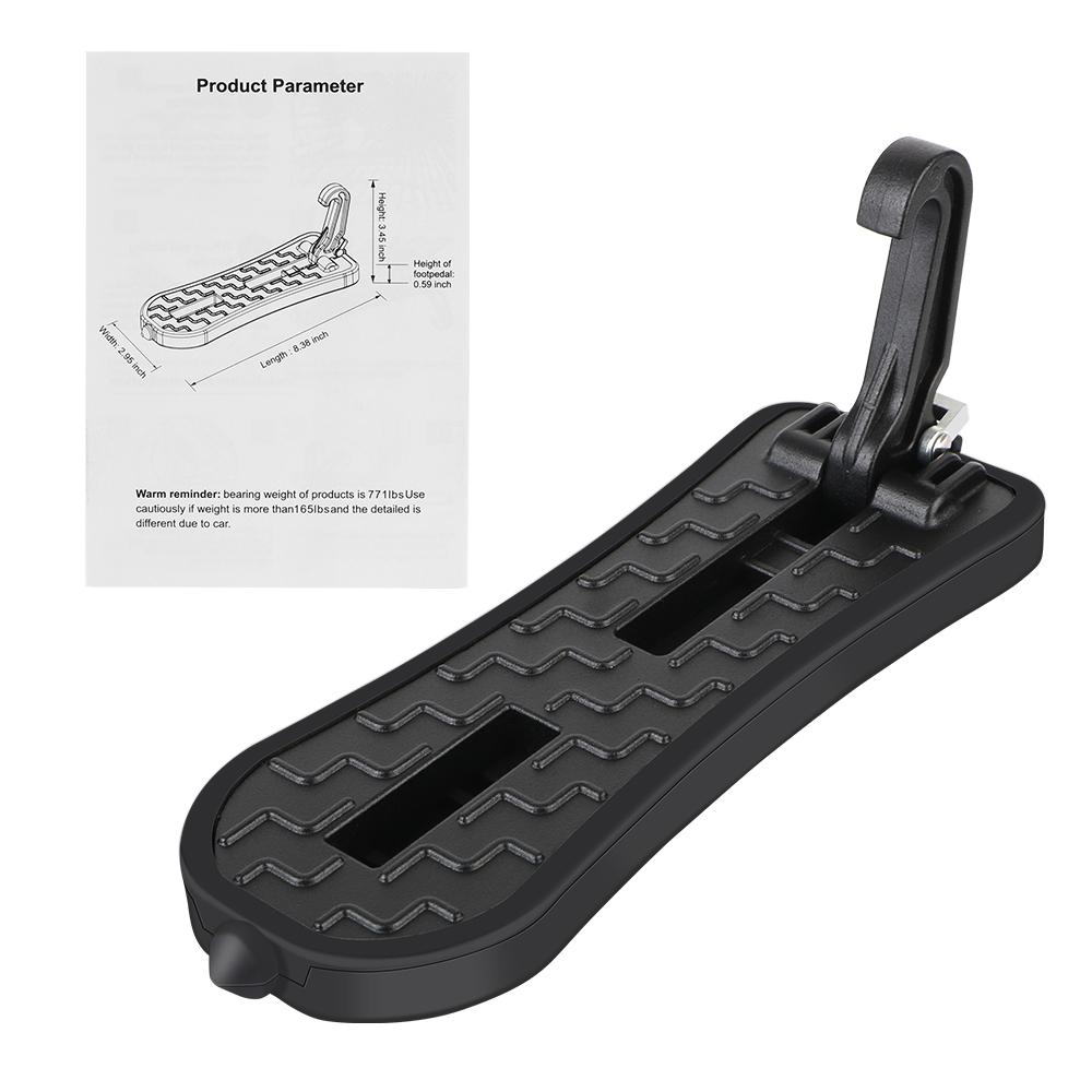230kg Loading Pedal Foldable Auxiliary Foot Pedal Extended Car Door Step Car Roof Rack Step Pedal Emergency Breaker Latch HookGood product