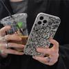 Foil Texture Phone Case IPhone 14 Pro Max 13 Series Shockproof Silicone Back Cover With Electroplating Finish