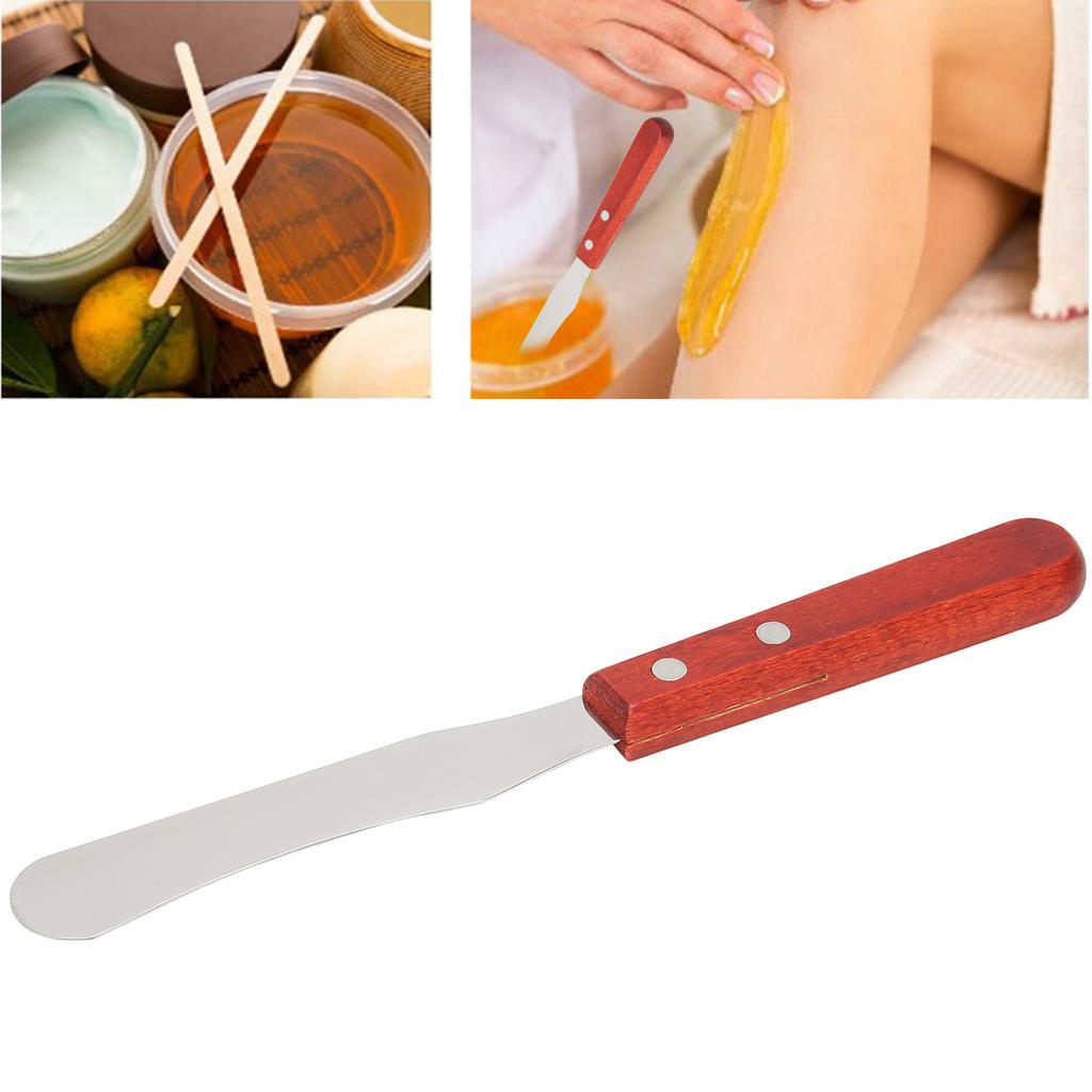 Metal Depilatory Wax Spatula Portable Hair Removal Wax Applicator Stick Tool Accessory
