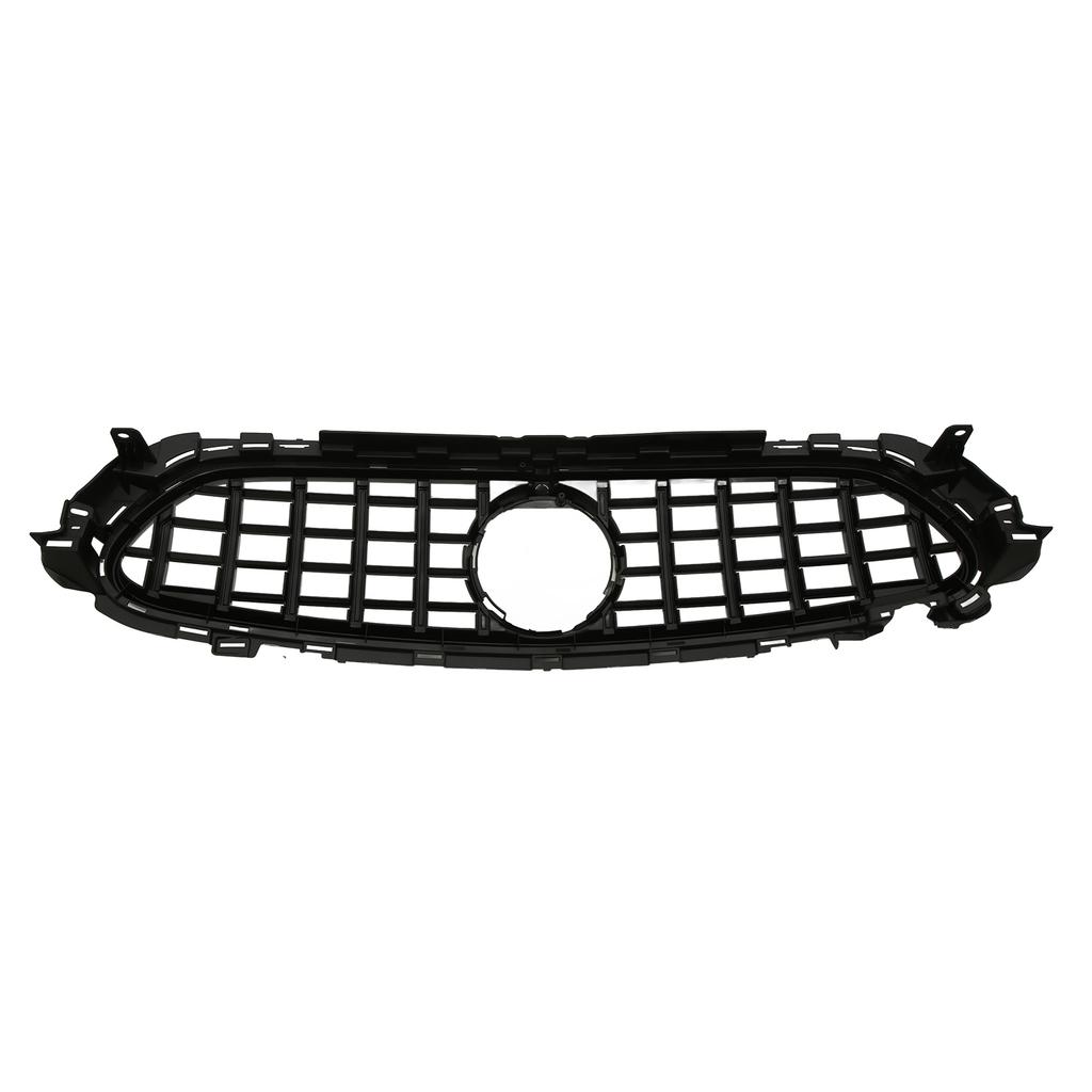 For Panamericana GT   Grille With Camera Holes Replacement for   EClass W213 C238  13 Facelift 2021+(Gloss Black )