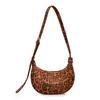 Leopard Print Retro One-Shoulder Crossbody Bag - Stylish and Versatile Korean Style Handbag for Commute and Travel