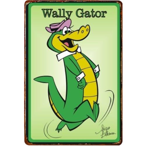 

Wally Gator Vintage Style Metal Sign Decor Retro Cartoon Tin SignAluminum 20x30cm（7.8x11.8inch）