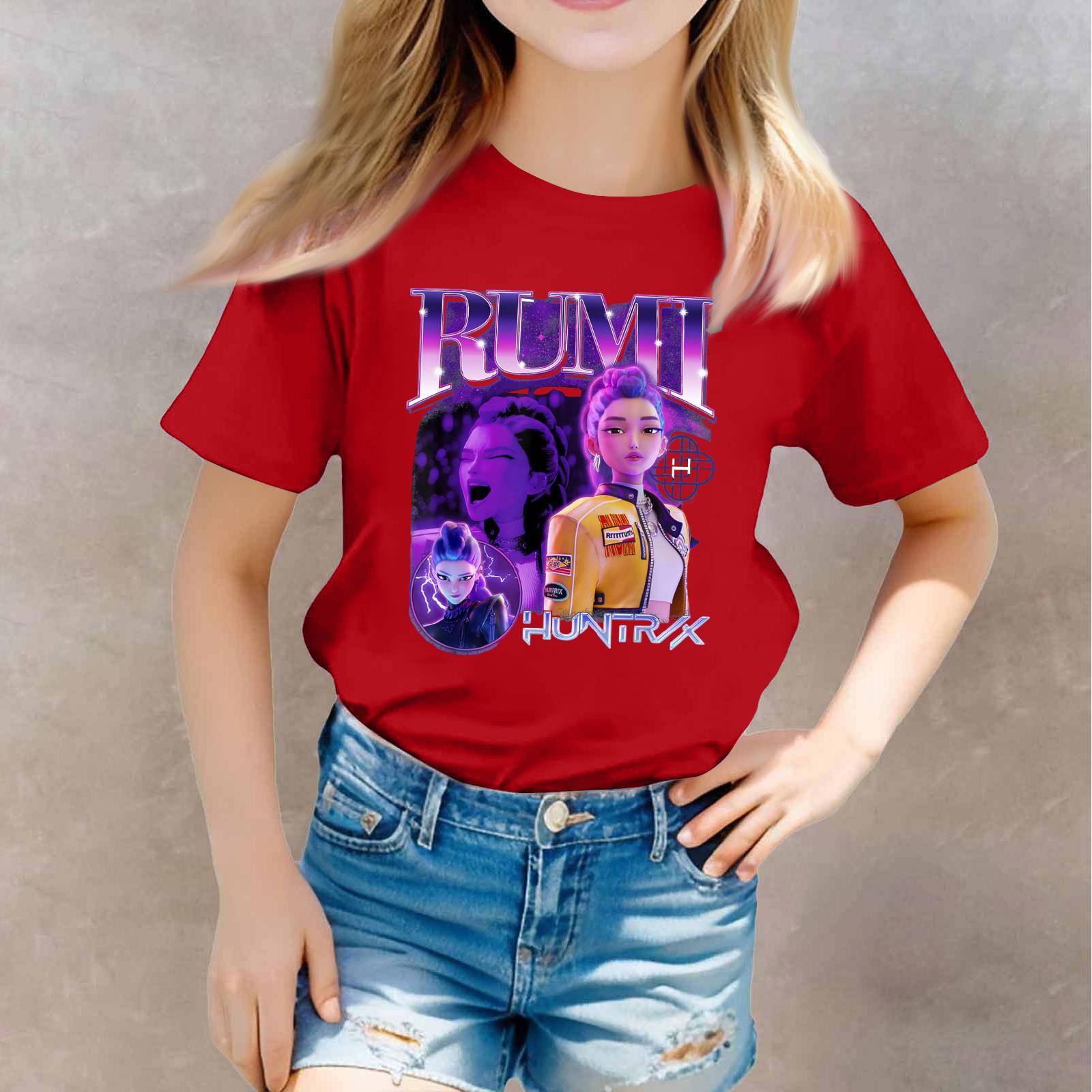 

Футболки для малюків, дівчаток, хлопчиків, дитячі футболки з принтом і короткими рукавами для хлопчиків і дівчаток 110 червоний