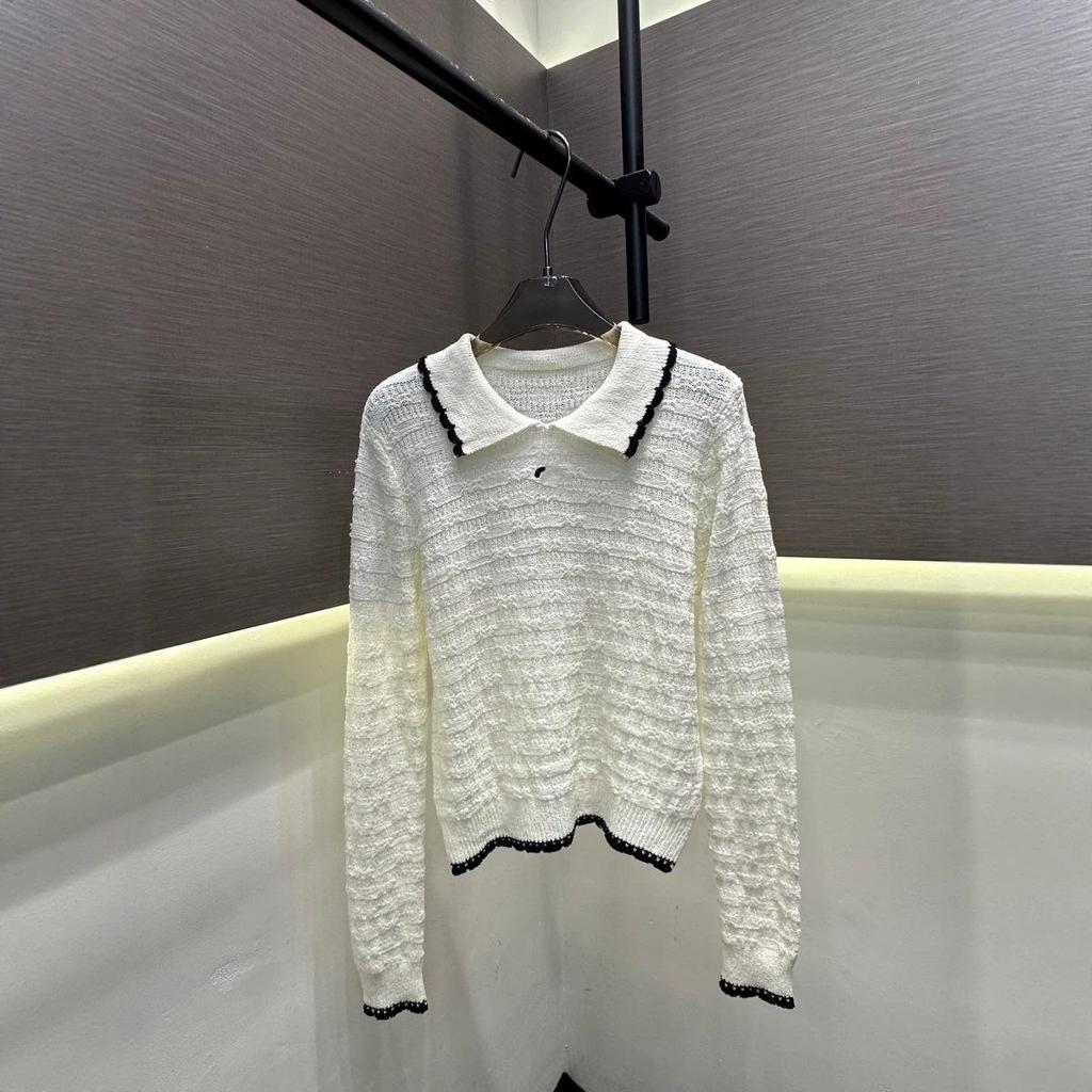 Xiangjia Autumn New Lapel Knit Slim Top for Women