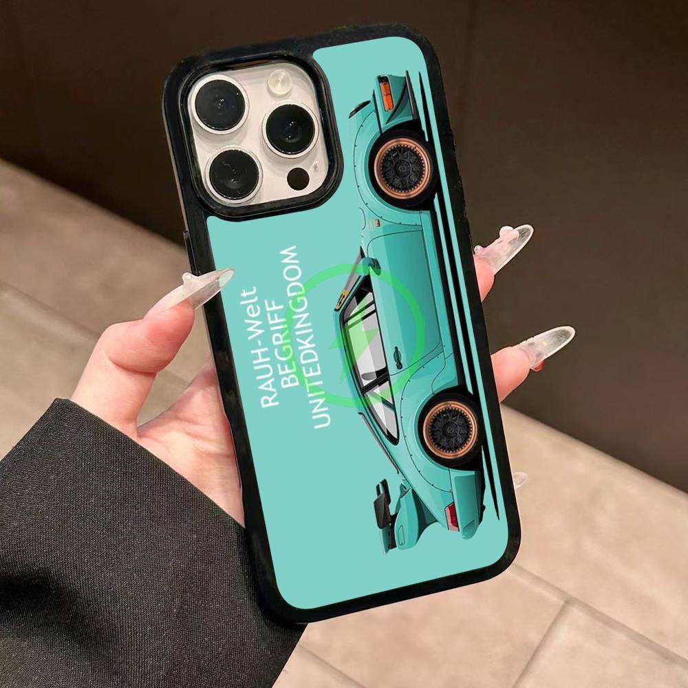 Sports Car Jdm Drift RWB 911 964 933 For Magsafe Wireless Charge Phone Case For iPhone 17 16 14 13 12 11 15 Pro Max Plus