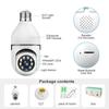 Wifi E27 Bulb Surveillance Camera Wireless Night Vision HD Automatic Human Tracking Security Baby Monitor Zoom Full Color Video