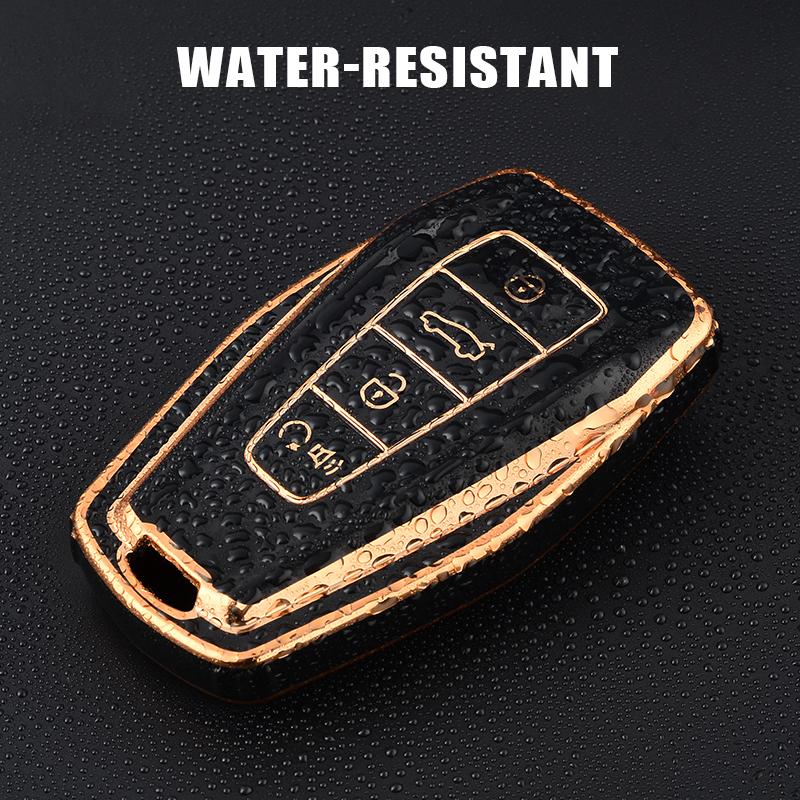 Soft TPU Car Key Case Fob Protector for Geely Coolray X6 X7 EX7 2024 Geometry C Emgrand UV GT GC9 Starray Accessories Keychain