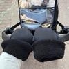 Luvas de Carrinho de Inverno Impermeáveis Quentes Manguito de Mão para Clima Frio à Prova de Vento Universais Mitones com Forro de Pelúcia para Bebê Pais Passeios Compras