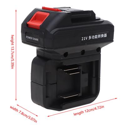 2 In 1 Battery Adapter Converter For Maki-Ta Impact Drill Wrench Screwdrivers Worklight One-To-Two Battery Converter Power Tools