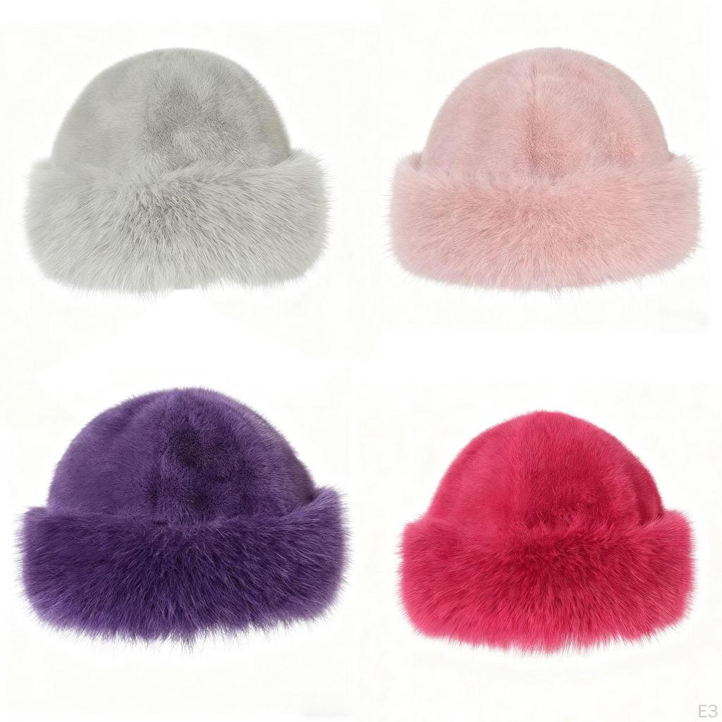 Faux Winter Hat, Bucket Fashionable for Walking, Camping, Hiking, Skiing, Cycling