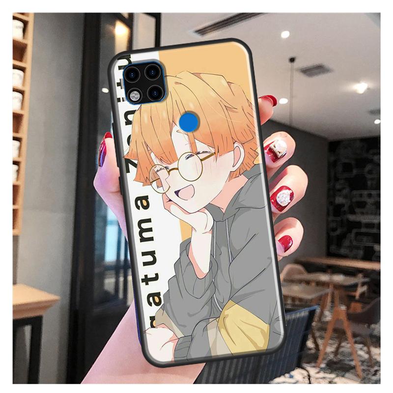 Custodia Zenitsu Demon Slayer per Xiaomi Redmi Note 10 Pro, Note 9 Pro, Note 11 Pro, 8T, 9S, 10S, 10, 9A, 9T, 9C