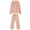 Plus Size Spring Casual Sports Suit Women's Fashion Hooded Thin Sweater Trousers Two-piece Suit