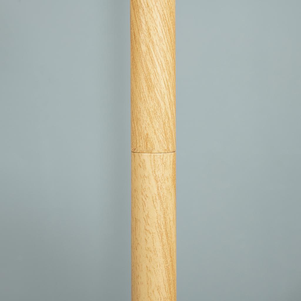 Circular Floor Lamp 40 W Max. Lampshade Light Natural Wood Dim. diameter 38 x 160 cm
