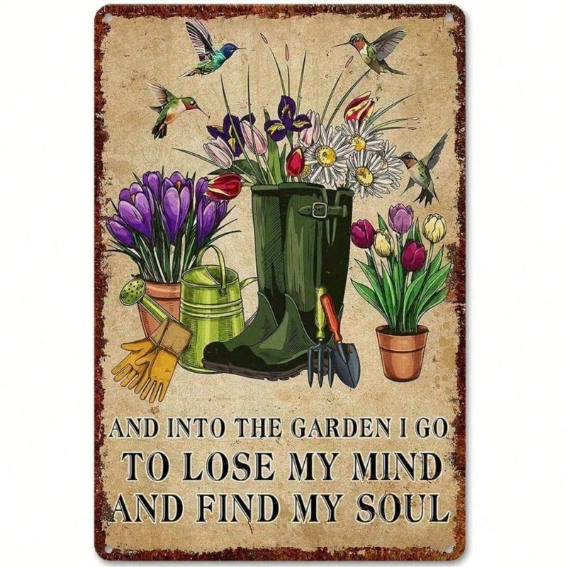 Vintage Metal Tin Sign for Kitchen Bar Cafe Wall Decor