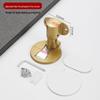 Aluminum Alloy Magnetic Door Stopper, Hole-Free, Anti-Collision Floor Mount for Bedroom/Bathroom.
