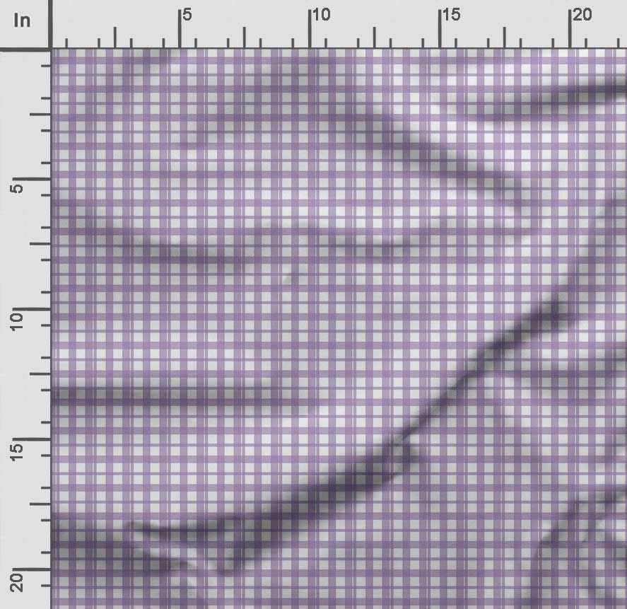 Soimoi Check Print,  Cotton Cambric, Quilting Fabric Sold by The Yard 42 Inch Wide, Medium Weight Cotton Fabric, Sewing  Supplies,Baby