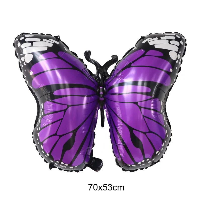 Large Butterfly Aluminum Foil Balloons Butterfly Helium Air Globos Birthday Party Decorations Baby Shower Kids Toy Photo Props 5