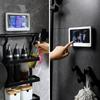 Wall-mounted Waterproof Phone Stand + Foam Shower Ball Set [WD2395D]