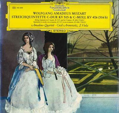 LP Record AMADEUS QUARTET, CECIL ARONOWITZ - Mozart: String Quintet K.515 / K.40 MG2223 DEUTSCHE GRAMMO - Japan Classical Used